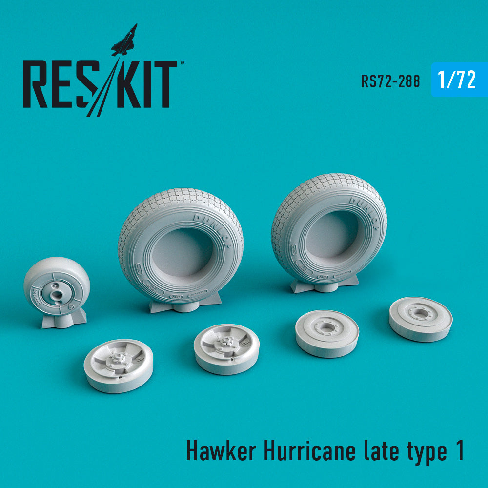 Hawker Hurricane wheels set late type 1 (ResKit sold out February 2026)