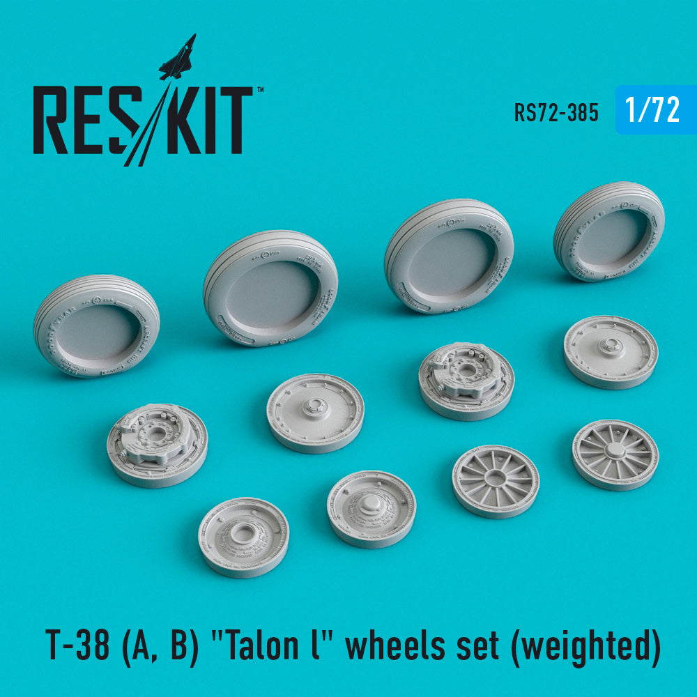 Northrop T-38A/T-38B) (ResKit sold out May 2026)  Talon l wheels set (bulged tyre/weighted effect) (ResKit sold out May 2026)
