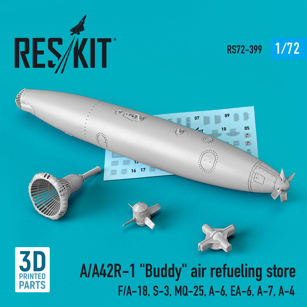 A/A42R-1 Buddy air refueling store (1 pc) (McDonnell-Douglas F/A-18, S-3, MQ-25, A-6, EA-6, A-7, Douglas A-4) 3D-Printed
