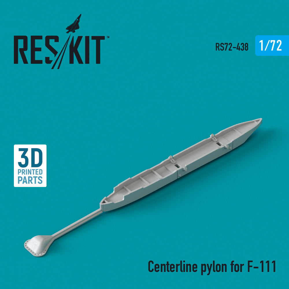 Centerline pylon for General-Dynamics F-111 3D-Printed