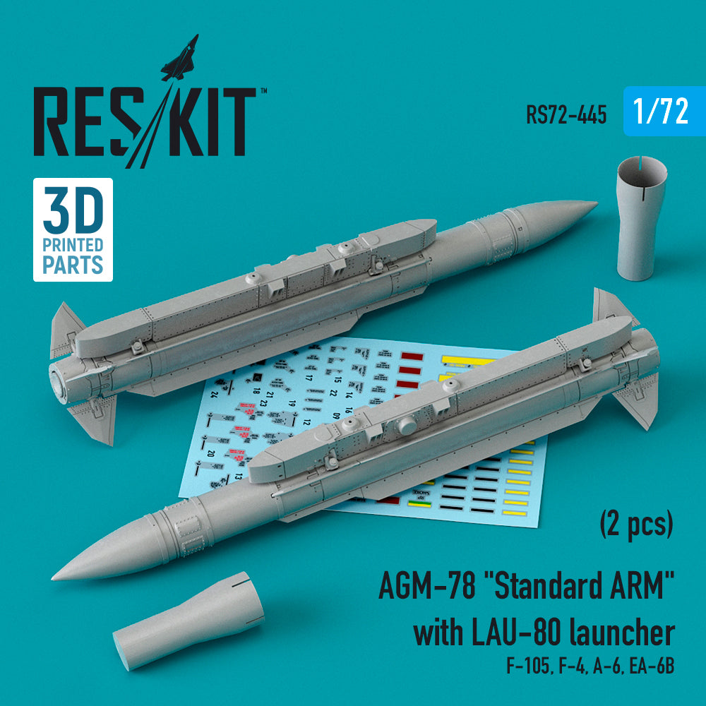 AGM-78 Standard ARM with LAU-80 launcher (2 pcs) (Republic F-105D/F-105G Thunderchief, ,McDonnell F-4,A-6 Grumman EA-6B )