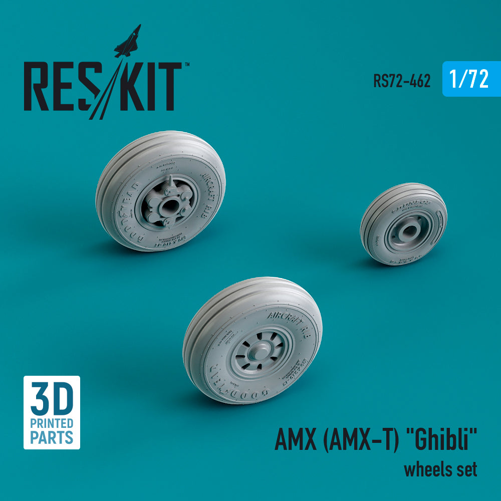 AMX (AMX-T) Ghibli wheels set (3D-Printed) (designed to be used with Italeri kits)