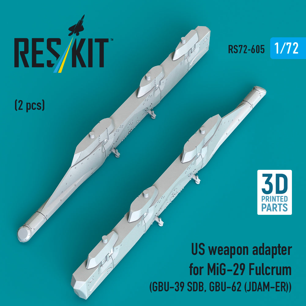 US weapon adapter for Mikoyan MiG-29 Fulcrum (2 pcs) (GBU-39 SDB, GBU-62 (JDAM-ER)) (3D Printed)