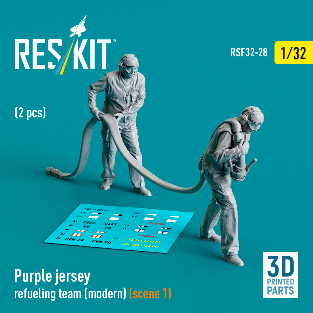 Purple jersey refueling team (modern) (scene 1) (2 pcs) (3D-Printed)