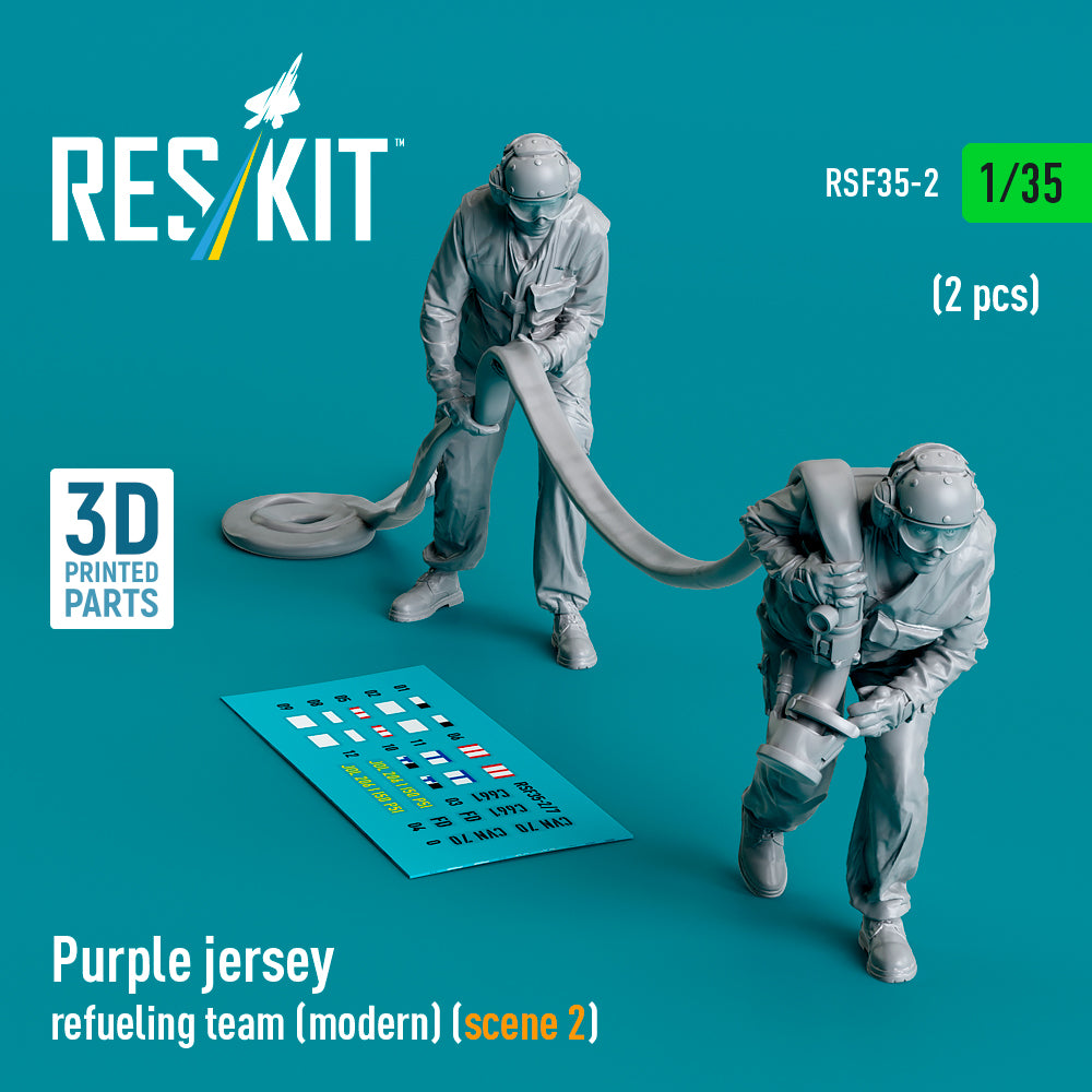 Purple jersey refueling team (modern) (scene 2) (2 pcs) (3D-Printed)