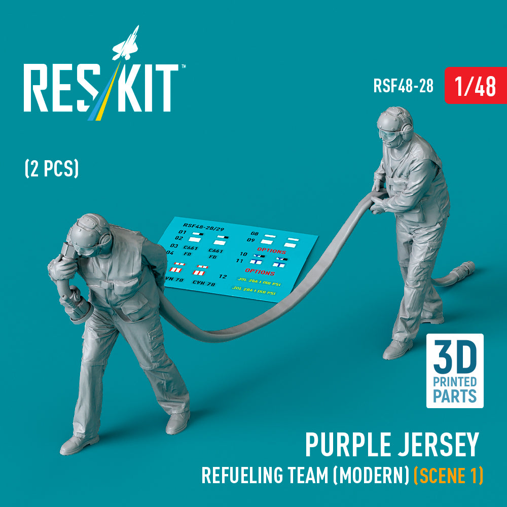 Purple jersey refueling team (modern) (scene 1) (2 pcs) (3D-Printed)