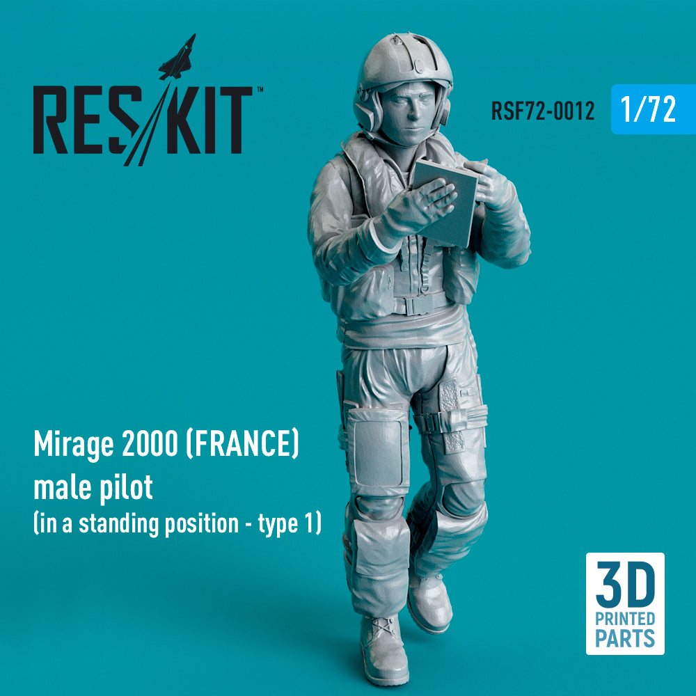 Dassault_Mirage 2000B/2000D/2000N (FRANCE) male pilot (in a standing position - type 1) (3D-Printed)