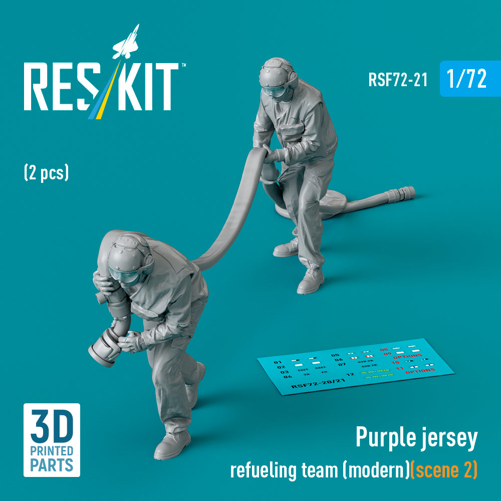 Purple jersey refueling team (modern) (scene 2) (2 pcs) (3D-Printed)