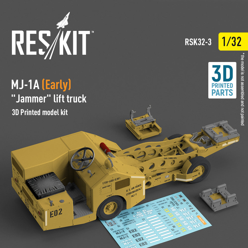 MJ-1A (Early) Jammer lift truck (3D-Printed model kit) (ResKit sold out February 2026)