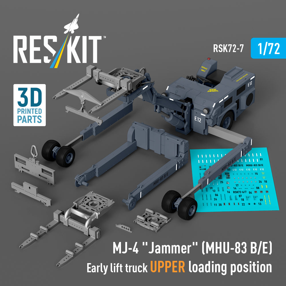 MJ-4 'Jammer' (MHU-83 B/E) Early lift truck UPPER loading position (3D-Printed model kit)