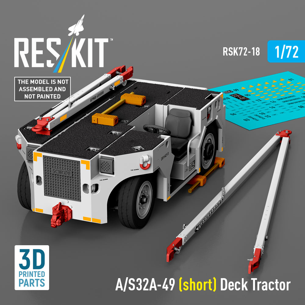 A/S32A-49 (short) Deck Tractor (3D-printed model kit)