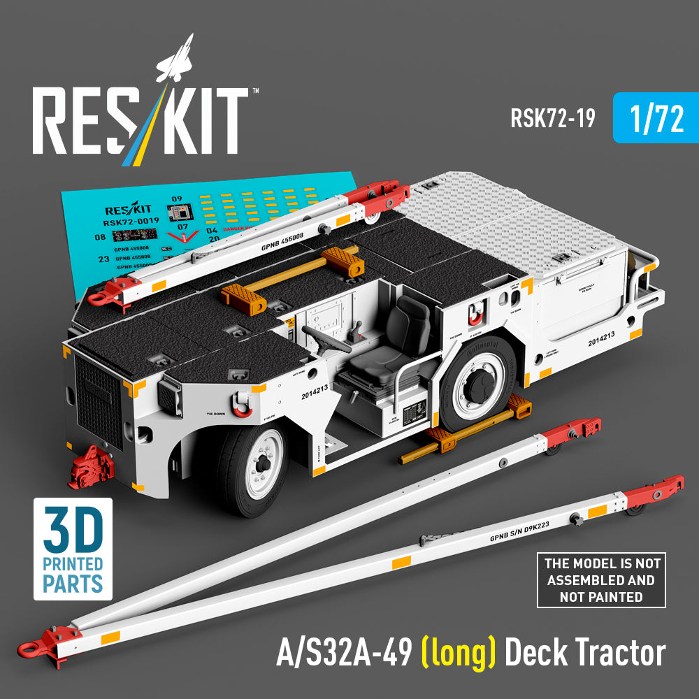 A/S32A-49 (long) Deck Tractor (3D-printed model kit)