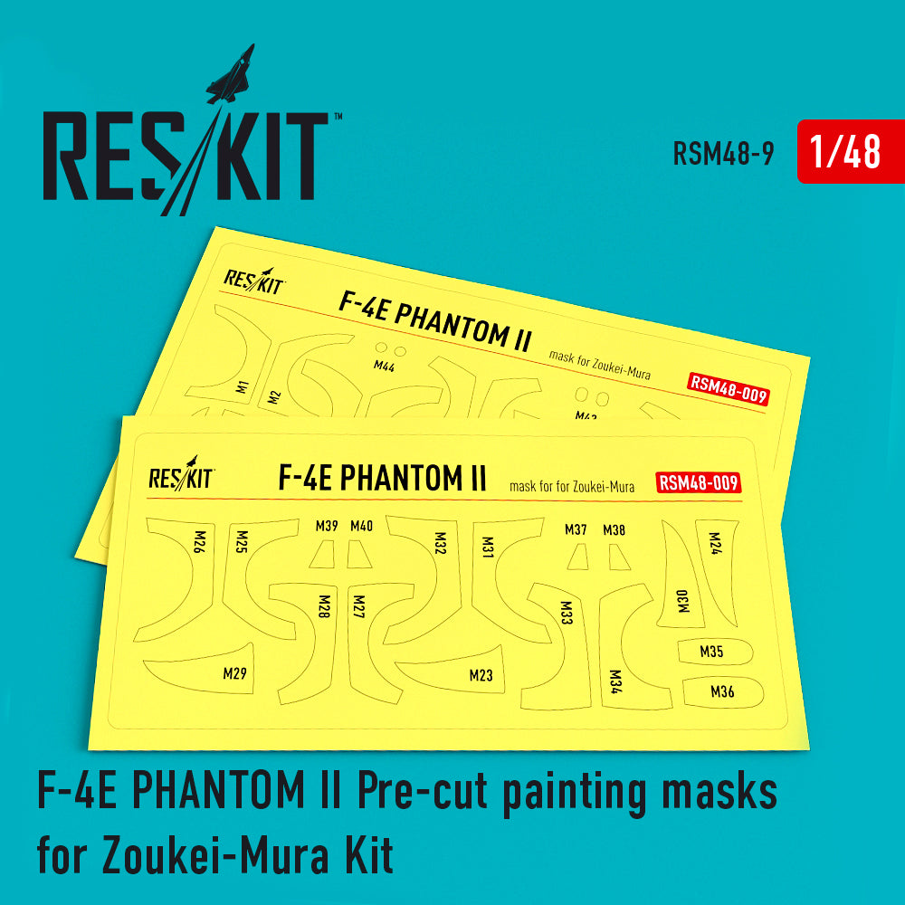 McDonnell F-4E Phantom II Pre-cut painting masks (designed to be used with Zoukei-Mura kits)