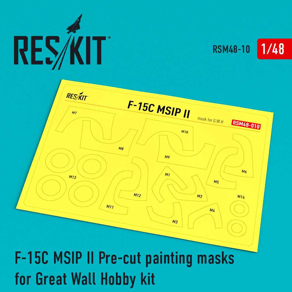 McDonnell F-15 Eagle MSIP ll Pre-cut painting masks (designed to be used with Great Wall Hobby 4817 kits)