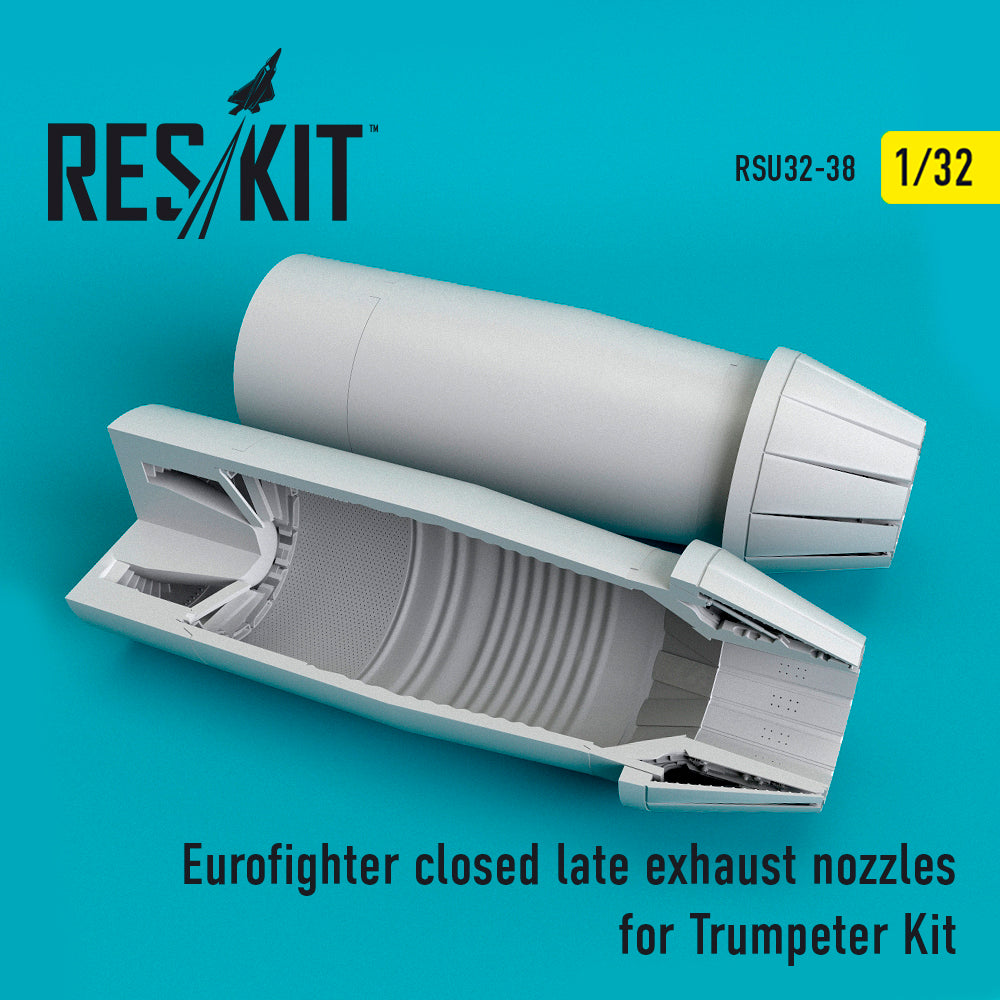 Eurofighter EF-2000A/EF-2000B closed position (late type) exhaust nozzles (designed to be used with Trumpeter kits) (discontinued August 2023)