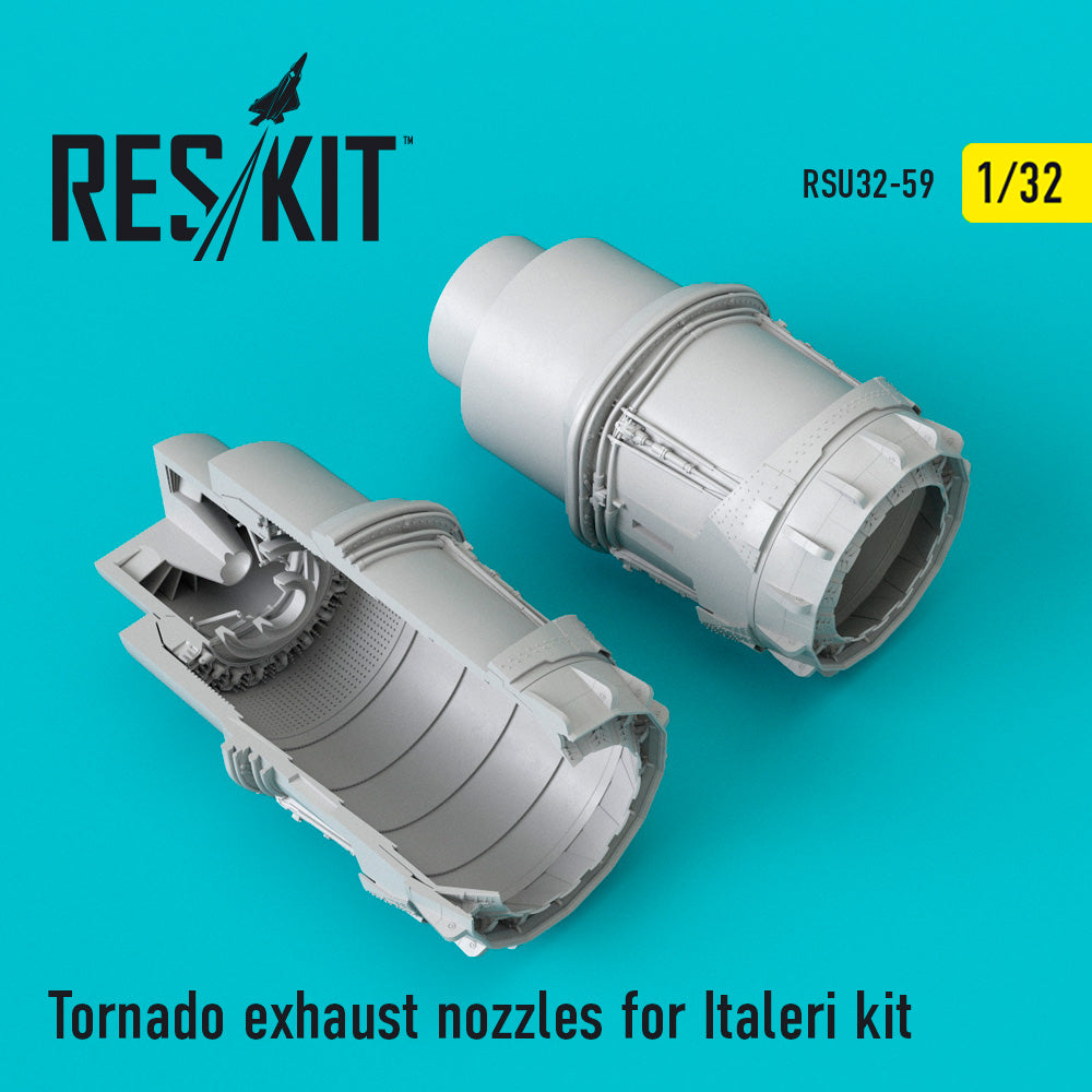 Panavia Tornado exhaust nozzles (designed to be used with Italeri kits)