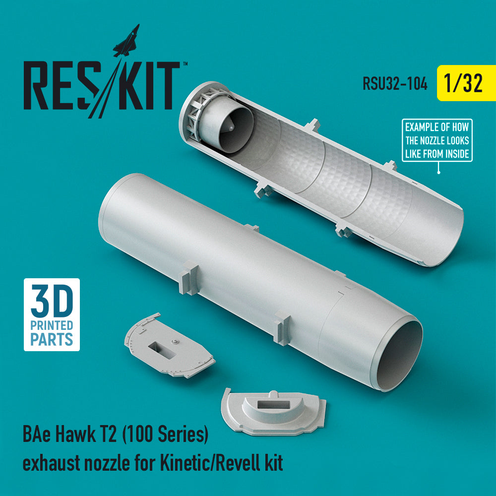BAe Hawk 100 series exhaust nozzle (designed to be used with Kinetic Model and Revell kits)[T.2]