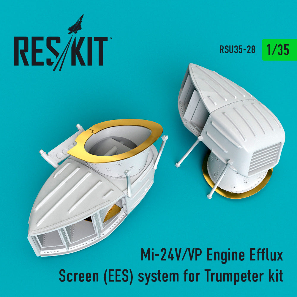 MiL Mi-24V/VP Engine Efflux Screen (EES) system (designed to be used with Trumpeter kits)