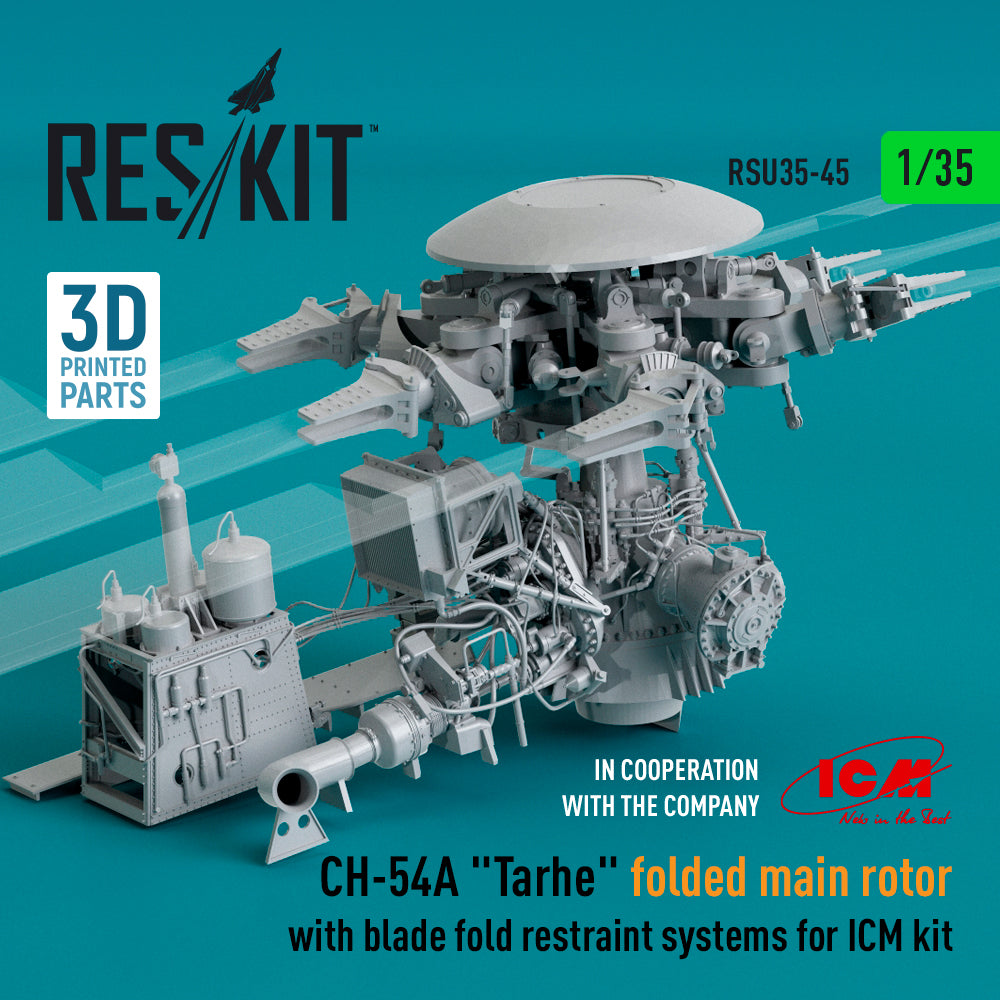 Sikorsky CH-54A Tarhe folded main rotor