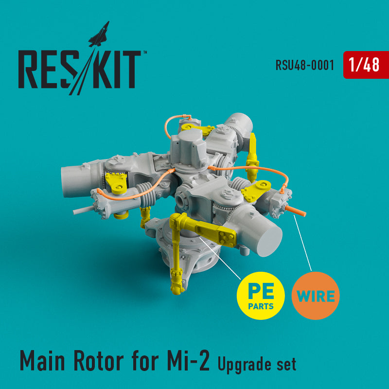 Main Rotor for Mil Mi-2 (designed to be used with AeroPlast kits)(discontinued by Reskit June 2025)