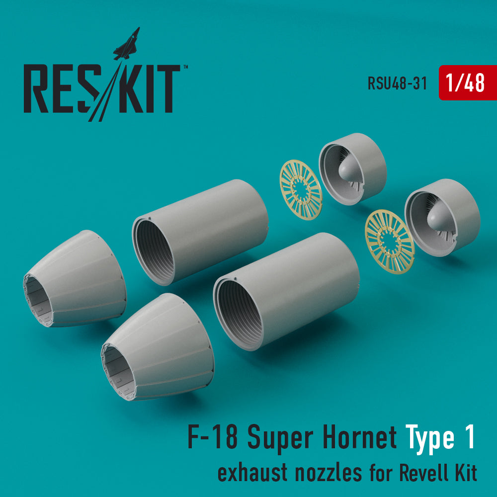 Boeing F/A-18E F/A-18F Super Hornet Type 1 exhaust nozzles (designed to be used with Revell kits) (discontinued August 2023)