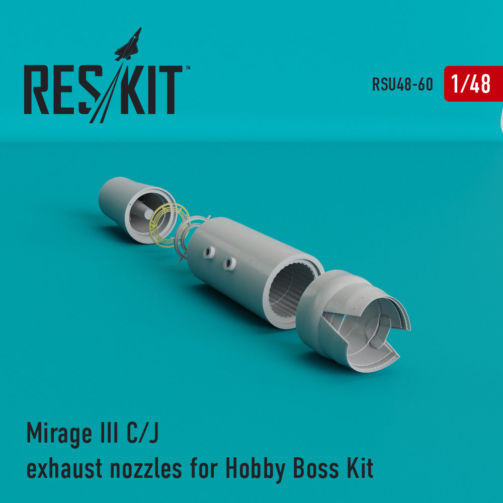 Dassault_Mirage IIIC/J exhaust nozzles (designed to be used with Hobby Boss kits)