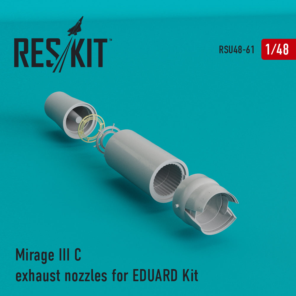 Dassault_Mirage IIIC exhaust nozzles (designed to be used with Eduard kits)