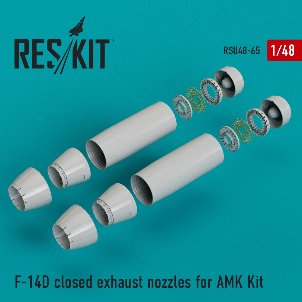 Grumman F-14D Tomcat closed exhaust nozzles (designed to be used with Avant Garde kits) (discontinued August 2023)