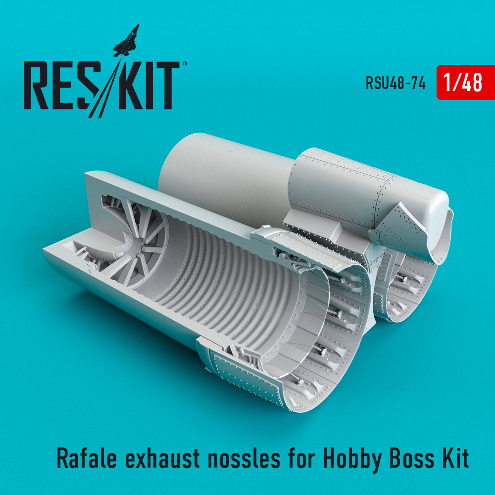 Dassault Rafale exhaust nozzles (designed to be used with Hobby Boss kits)(Reskit sold out July 2025)