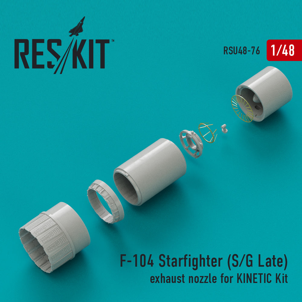 Lockheed F-104 Starfighter (S/G Late) exhaust nozzle (designed to be used with Kinetic Model kits)[F-104G F-104J TF-104G ](Reskit sold out March 2025)