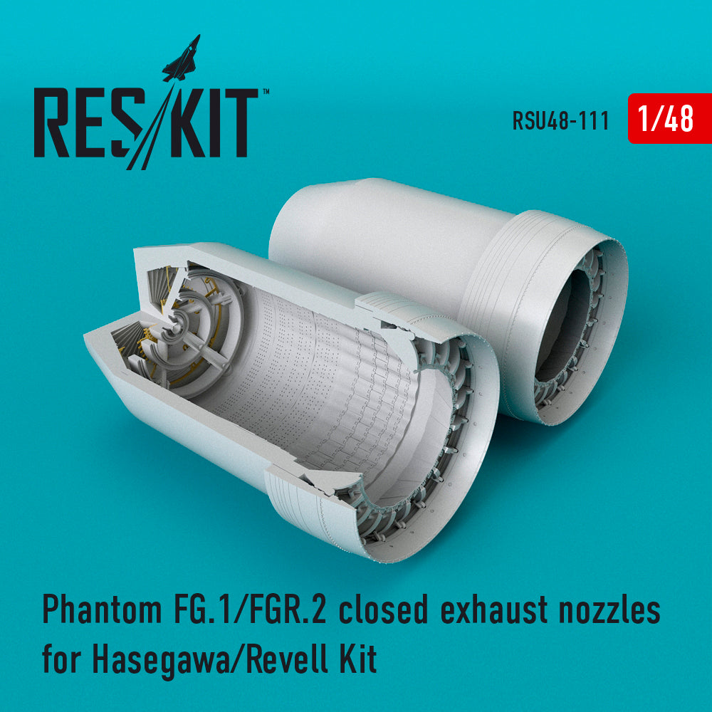 McDonnell-Douglas FG.1/FGR.2 Phantom II closed exhaust nozzles (designed to be used with Hasegawa and Revell kits)