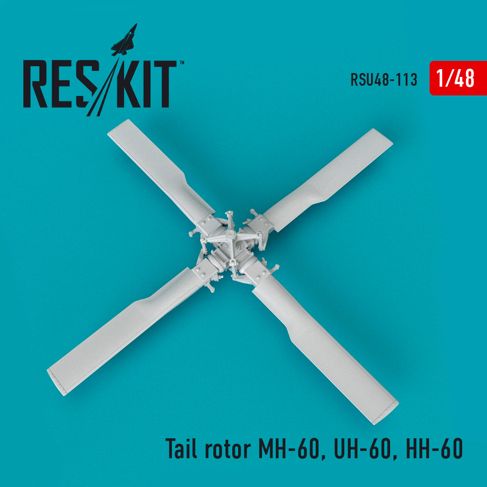 Tail rotor Sikorsky MH-60, UH-60, HH-60	(designed to be used with Italeri and Revell kits)(Reskit sold out July 2025)