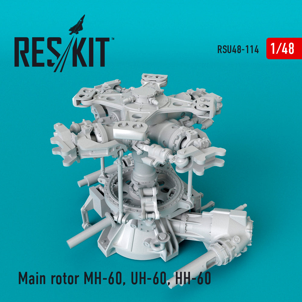 Main rotor Sikorsky MH-60, UH-60, HH-60	(designed to be used with Italeri and Revell kits)(Reskit sold out July 2025)