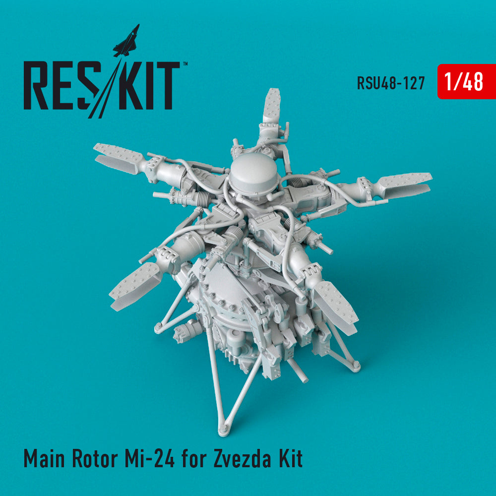 Main Rotor for the Mil Mi-24V/VP (designed to be used with Zvezda kits)
