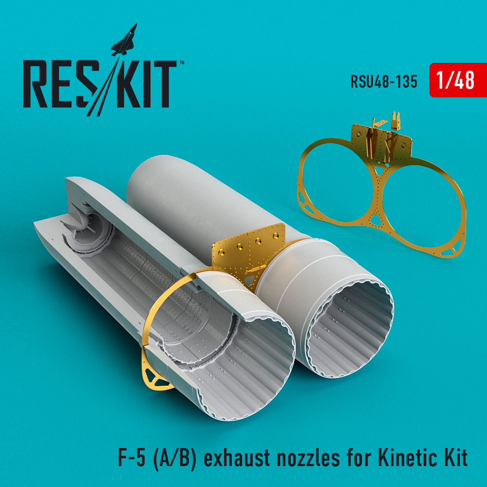 Northrop F-5A/F-5B exhaust nozzles (designed be used with Kinetic Model kits)