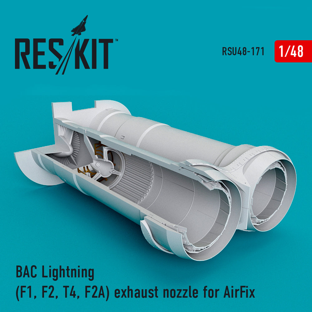BAC/EE Lightning F.1, F.2 T.4 F.2A exhaust nozzle (designed to be used with Airfix kits)