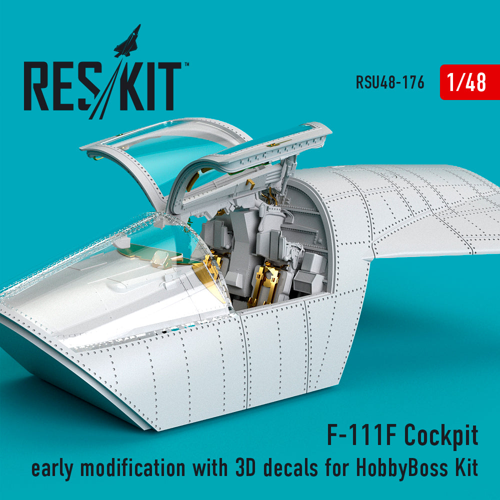 General-Dynamics F-111F Cockpit early modification with 3D-decals (designed to be used with Hobby Boss kits) (ResKit sold out February 2026)
