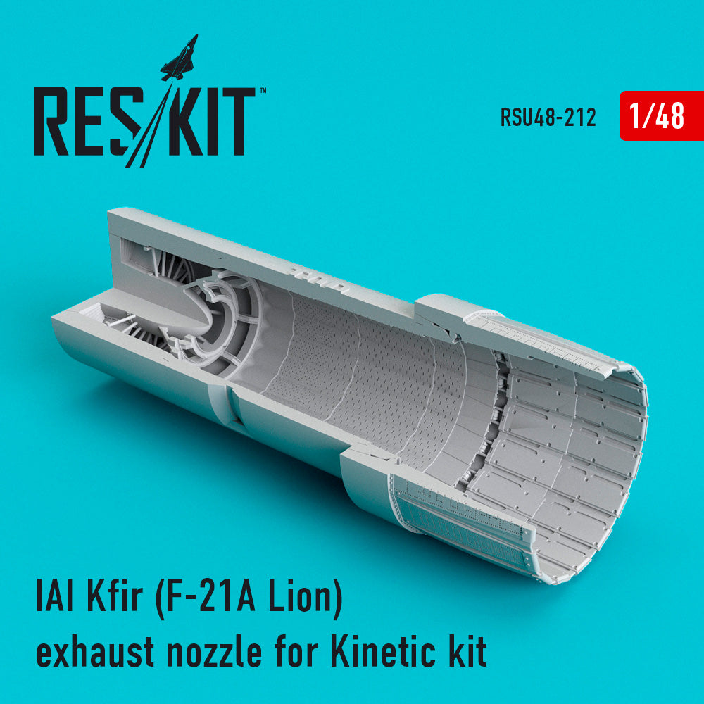 IAI Kfir (F-21A Lion) exhaust nozzle (designed to be used with Kinetic Model kits)(discontinued by Reskit June 2025)
