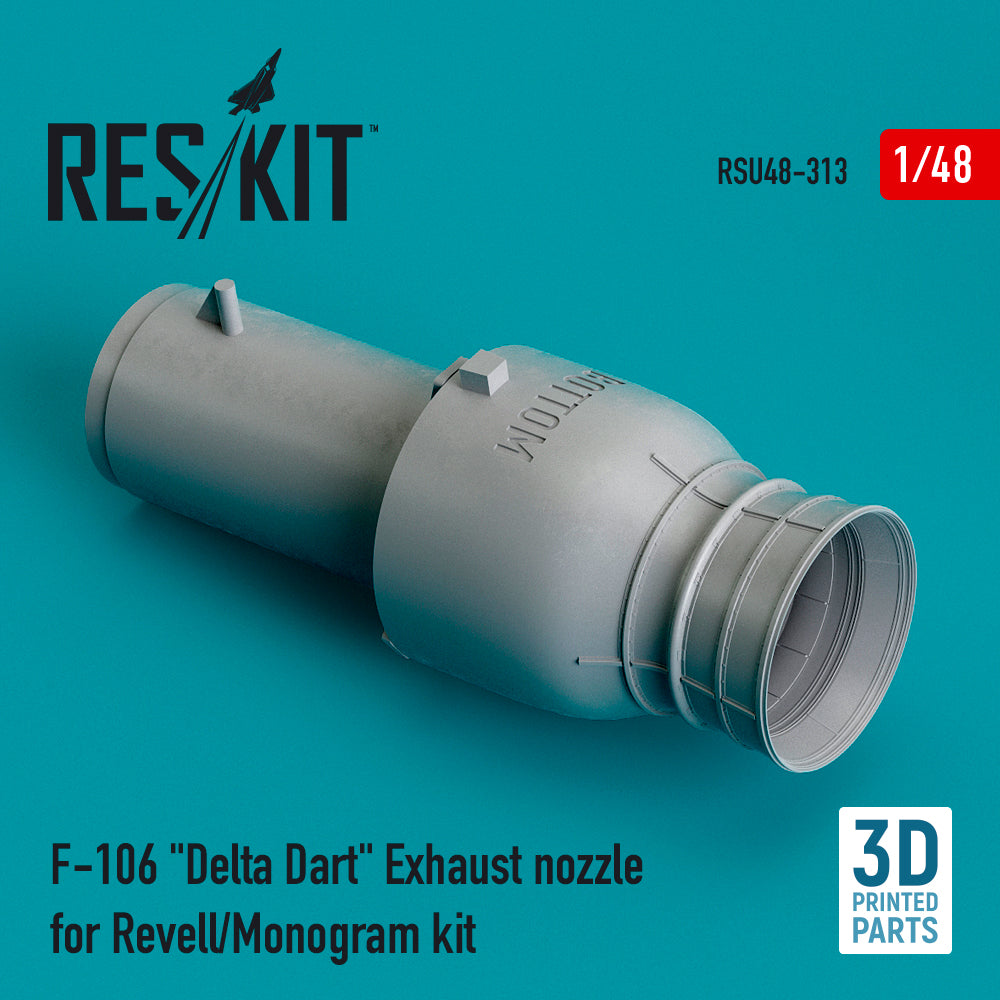 Convair F-106A/F-106B Delta Dart exhaust nozzle (designed to be used with Monogram and Revell kits)