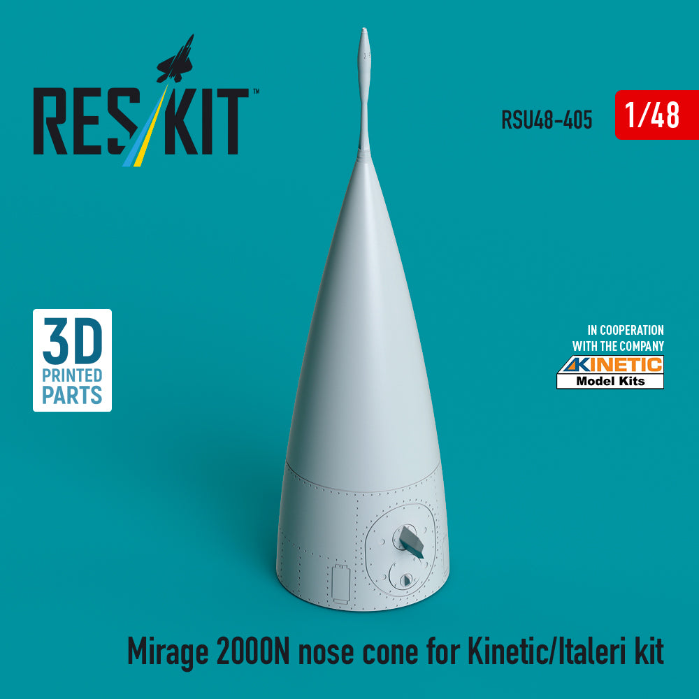 Dassault_Mirage 2000N nose cone (designed to be used with Italeri and Kinetic Model kits) 3D-Printed