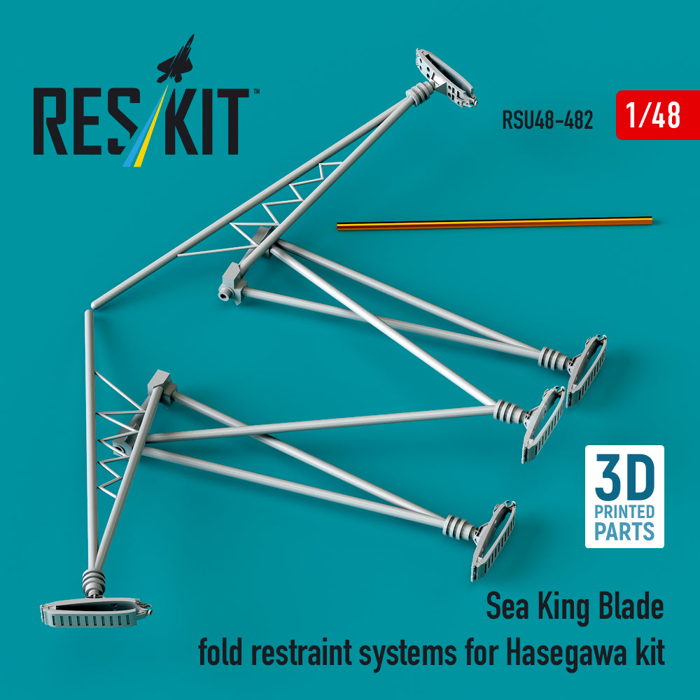 Sikorsky Sea King blade fold restraint systems (designed to be used with Hasegawa and Revell kits) 3D-Printed