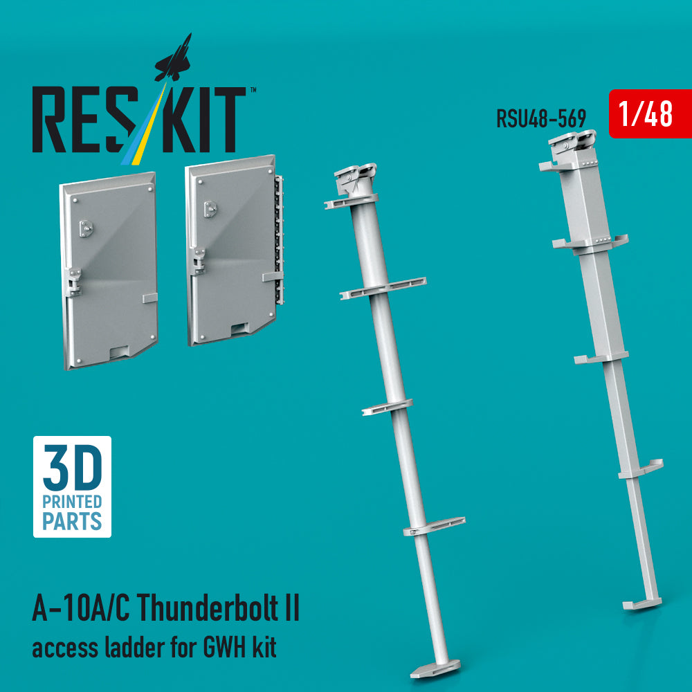 Republic A-10A/A-10C Thunderbolt II access ladder (designed to be used with Great Wall Hobby kits) (3D Printed)