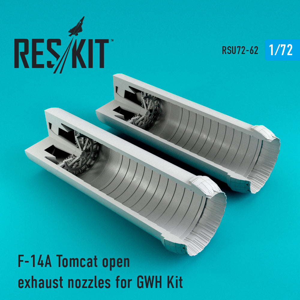 Grumman F-14A Tomcat open exhaust nozzles (designed to be used with Great Wall Hobby kits) (discontinued August 2023)