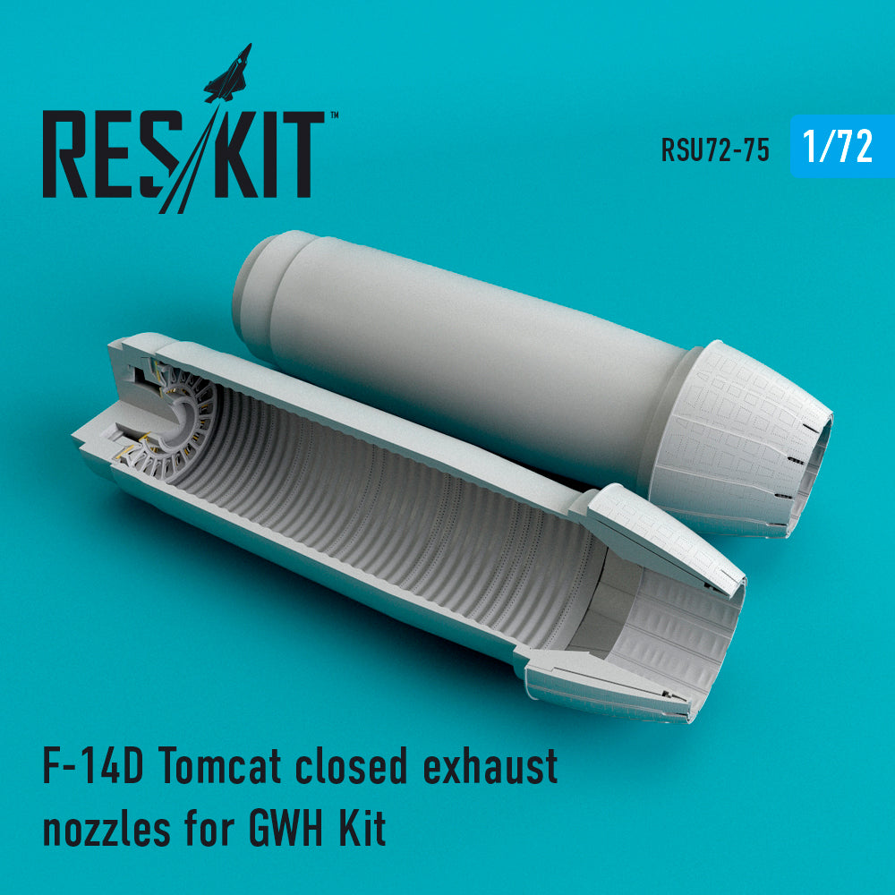 Grumman F-14D Tomcat closed exhaust nozzles (designed to be used with Great Wall Hobby kits) (discontinued August 2023)