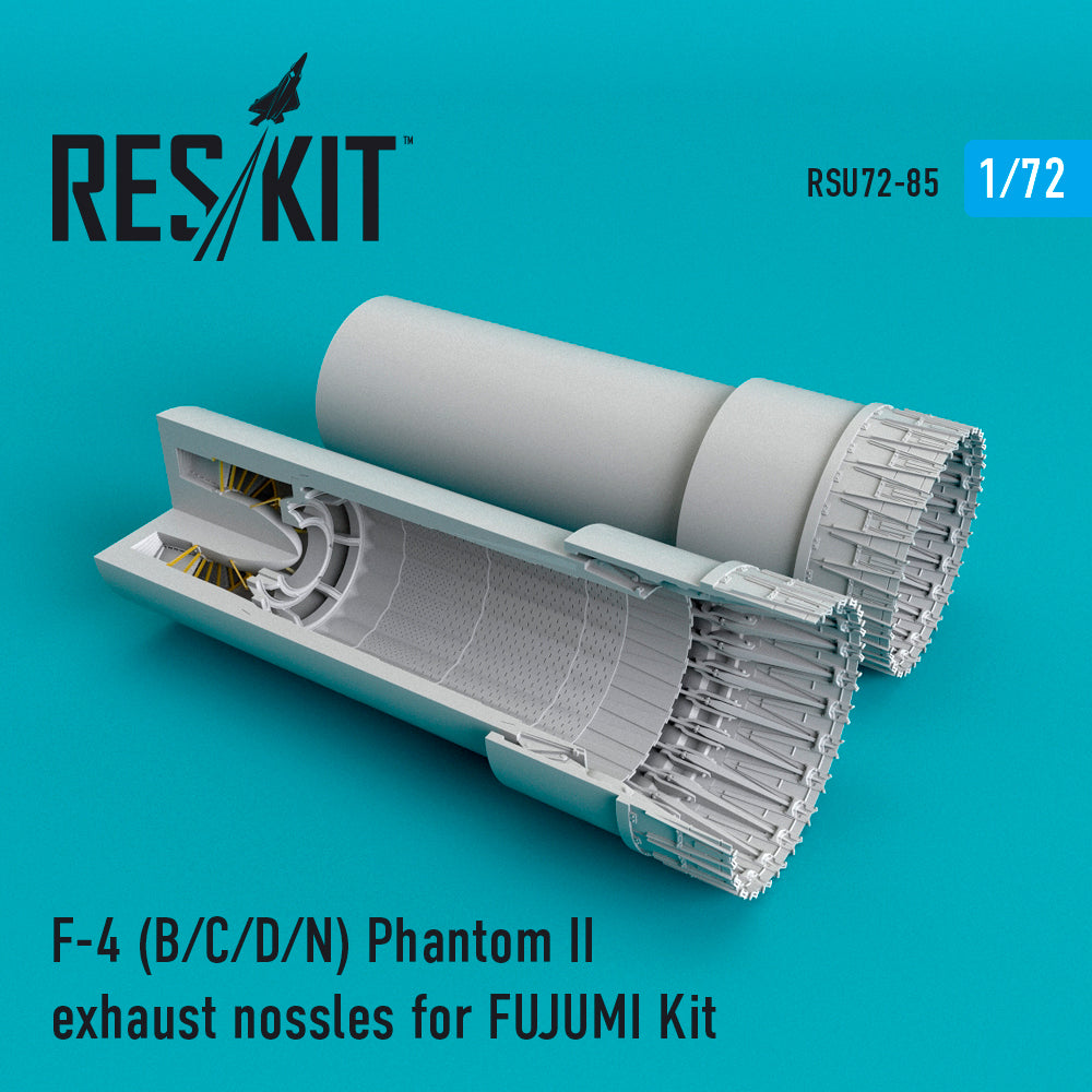 McDonnell F-4 Phantom II (F-4B/F-4C/F-4D/F-4N/F-4B/N) exhaust nozzles (designed to be used with Fujimi kits) WILL BE REPLACED BY A 3D-Printed SET IN THE NEAR FUTURE.