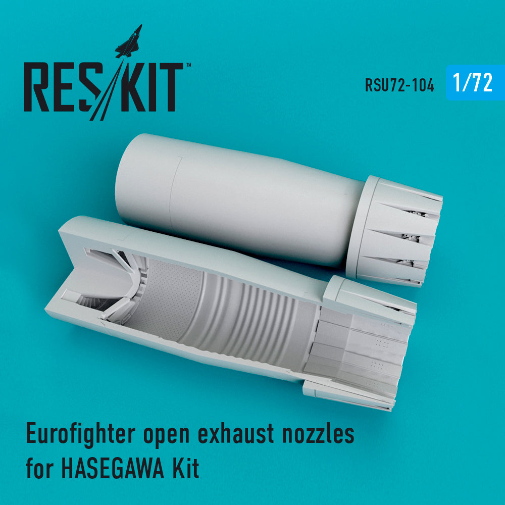 Eurofighter EF-2000A/EF-2000B Typhoon open exhaust nozzles (designed to be used with Hasegawa kits)