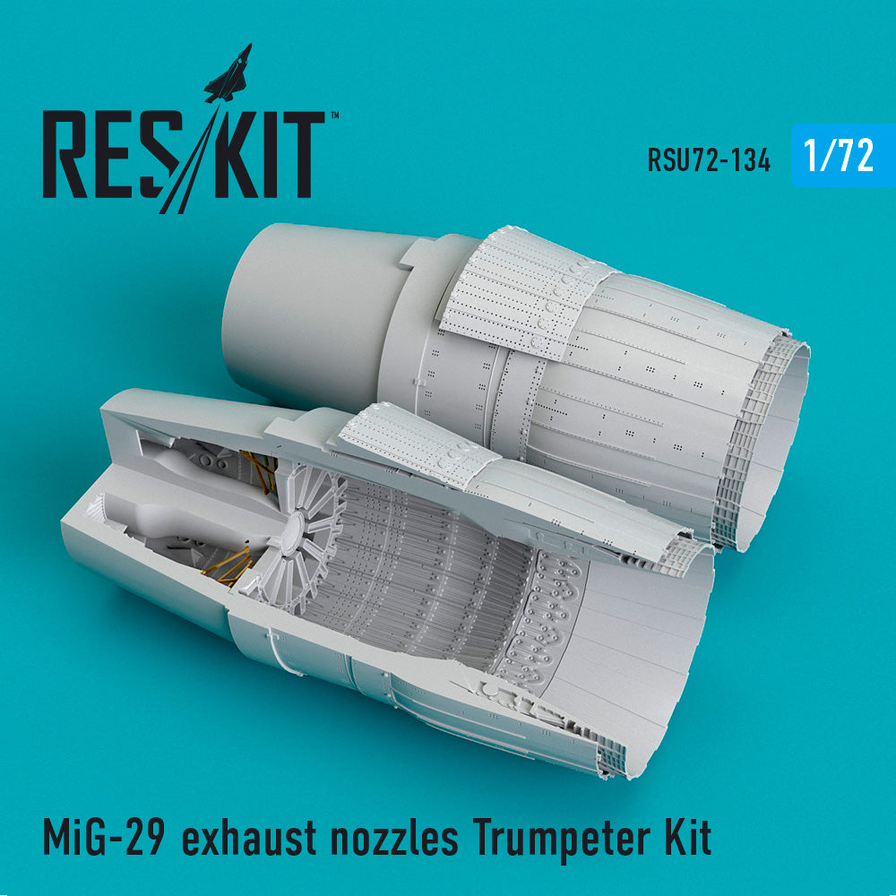 Mikoyan MiG-29 'Fulcrum' exhaust nozzles (designed to be used with Trumpeter kits)[MiG-29A MIG-29C MiG-29SMT MiG-29UB] WILL BE REPLACED BY A 3D-Printed SET IN THE NEAR FUTURE.