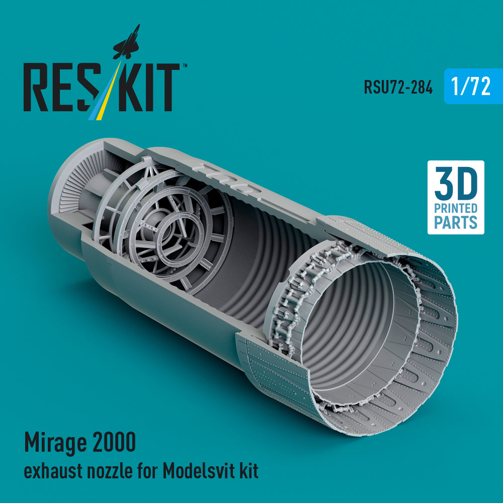 Dassault_Mirage 2000 exhaust nozzle (designed to be used with Modelsvit kits) (3D-Printed)