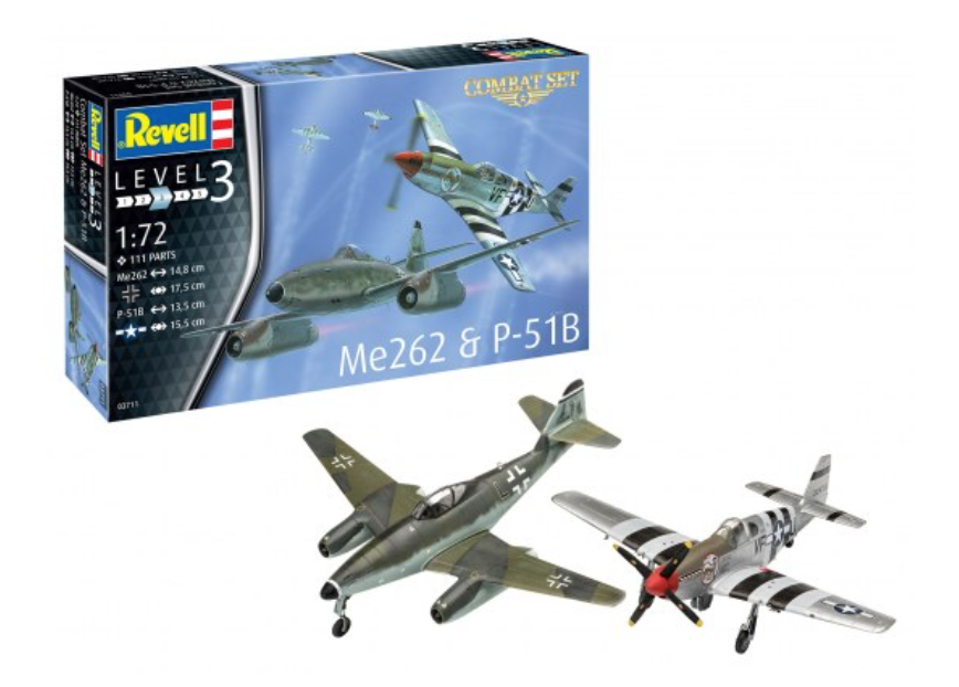 Combat Set Messerschmitt Me-262 & North-American P-51B Mustang