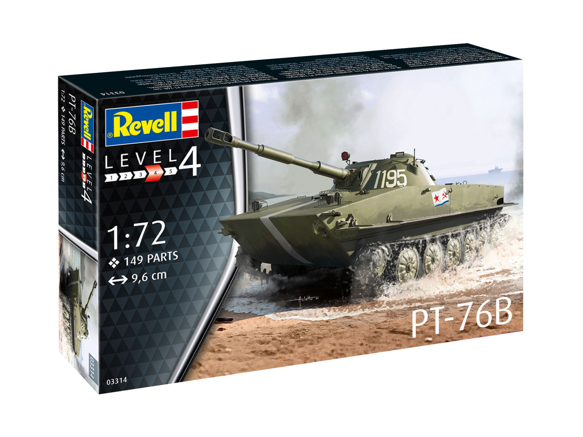 Soviet PT-76B NEW TOOL IN 2021!! Includes photoetched engine screens, light guards & searchlight bracket (January 2021 release)